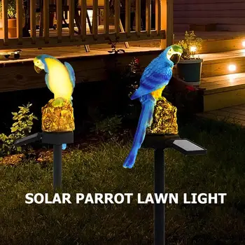Solárne Záhradné Svetlo Vonkajšie Nepremokavé Papagáj LED Víla Svetlo Trávnik Lampa Garden Dekor Krajiny Noc Zvierat Tvar Lampy