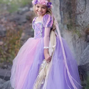 Dievčatá, Deti Halloween Princezná Šaty Cosplay Kostým Princezná Princezná Deti Fancy Dress Up Narodeniny Župan Fille Disfraz