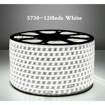 AC 220V 230V SMD 5630 5730 Flexibilné LED Pásky Lampa Nepremokavé Vonkajšie Svetlo Príliš Riadok 120leds/m 220v LED Lano dekorácie Svetla