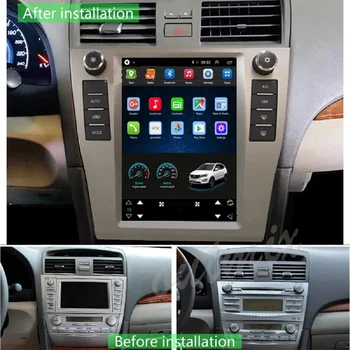 Pre Toyota Camry 6 XV 40 50 2006 - 2011 Pre Tesla štýl obrazovka autorádia Multimediálne Video Prehrávač, Navigácia GPS Android Č 2din