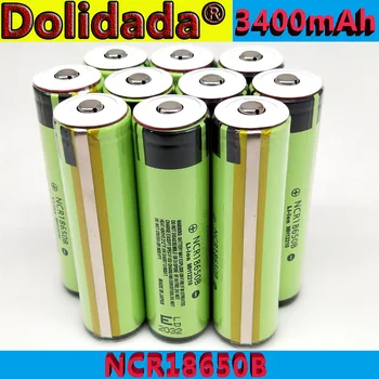 2021 Nové NCR18650B 3,7 v 3400mah 18650 Lítiové Dobíjacie Batérie Pre Baterku batérie+PCB