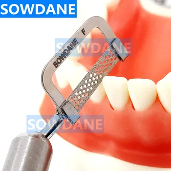 Zubné Interproximal Smalt Brúsenie Zníženie Automatické Pásy Rukoväť Použiť Dvojité SidesDiamond prebrúsenie Povrchu s otvorom
