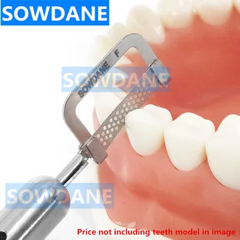 Zubné Interproximal Smalt Brúsenie Zníženie Automatické Pásy Rukoväť Použiť Dvojité SidesDiamond prebrúsenie Povrchu s otvorom