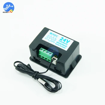 W2310 mikropočítačový inteligentný regulátor teploty NTC DC12V 24V AC110V-220V normálne otvoriť relé Dual LED displej