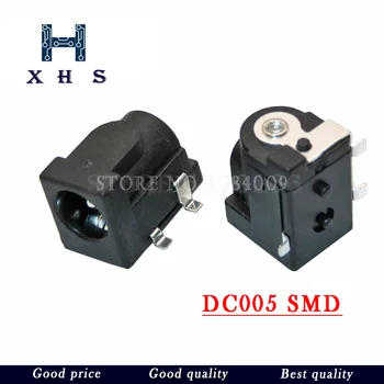 10PCS DC-050 SMD/DIP DC005 5.5*2.1 mm DC Konektor Napájania Konektor 5.5 x 2.1 mm) pätica DC050