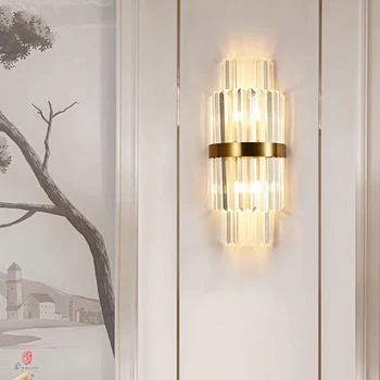 Fancy Nástenné Svietidlo Euro Štýl Moderný Luxusný Dekorácie E14/ G9 Nehrdzavejúcej Ocele Crystal LED Svetlo Sconce Spálňa Foyer Hotela Zariadenie