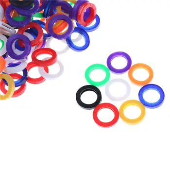 10pcs Duté Multi Farebné Gumy Soft Key Zámky Kľúče Spp Kľúč Zahŕňa Vňaťou Keyring Náhodne Zmiešané Farby Móda