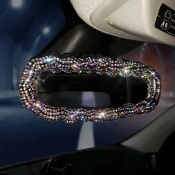 Univerzálny Crystal Auto Pásov Kryt Pad Krčný Vankúš Diamond Bling Bling Volant, Kryt Auto Interiérové Doplnky