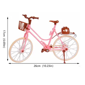 Horúce！Bábika Príslušenstvo Ružové Plastové Požičovňa Bicyklov Outdoorové Športy Hračka pre Bábiku domček pre bábiky Deti Hračky Nastaviť