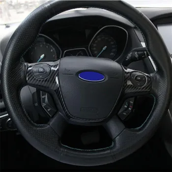 Pre Ford Focus 3 MK3 (na roky 2012-)/ KUGA Uniknúť 2013-2016/ C-MAX 2011-2017 Auto príslušenstvo Volantu, Dekoračné Nálepky