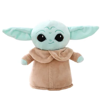 Disney Star Wars Yoda Plyšové Hračky Master Cudzincov Mandalorian Plnené Cartoon Dieťa Bábiky Vyplniť Hračka Kawaii Darčekové Dekorácie Kľúč Reťazca