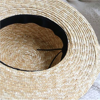 Luxusné značky žien a detí slamený klobúk klobúk módne bee slnko letný klobúk dievča dámy ručné ploché Panama beach party klobúk