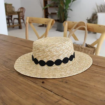 Luxusné značky žien a detí slamený klobúk klobúk módne bee slnko letný klobúk dievča dámy ručné ploché Panama beach party klobúk