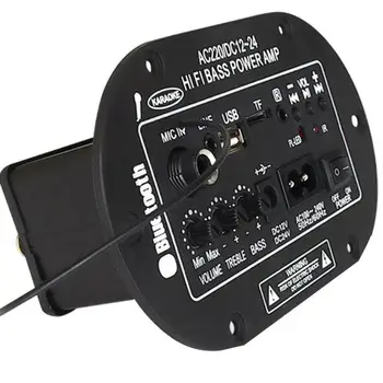 Bluetooth-kompatibilné 3028BTMIC Digitálny Zosilňovač Rada USB Dac, FM Rádio TF Hráč Reproduktor, Stereo Audio Modul Auto Hudba