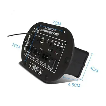 Bluetooth-kompatibilné 3028BTMIC Digitálny Zosilňovač Rada USB Dac, FM Rádio TF Hráč Reproduktor, Stereo Audio Modul Auto Hudba
