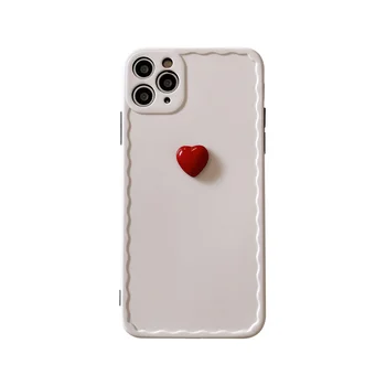 Puzdro pre iphone 12 12Pro Max 3D Láska srdce puzdro pre iphone 11 11Pro XR XS Max 7 8 Plus SE2020 silikónové puzdro ochranný kryt