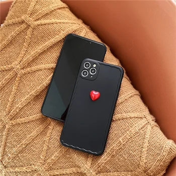 Puzdro pre iphone 12 12Pro Max 3D Láska srdce puzdro pre iphone 11 11Pro XR XS Max 7 8 Plus SE2020 silikónové puzdro ochranný kryt