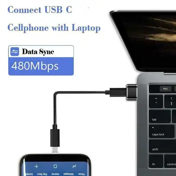 USB 3.0 (Typ-A) USB3.1 (Typ-C)Mužov a Žien Konektor Converter Plnenie Prenos Údajov Adaptér Adaptér Štandard E9D1