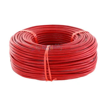 10meter/veľa Kvalitných 5m červený a 5m čierna farba drôtu silikónové 10 12 14 16 18 20 22 24 26 AWG silikónový kábel
