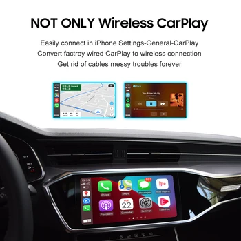NOVÉ Bezdrôtové Apple CarPlay AI Box 4GB+32GB, Univerzálny Auto Android 9.0 Systém Multimediálny Prehrávač Okno, Zrkadlo Odkaz, Plug and Play
