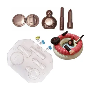 DIY 3D Kozmetická taštička Čokoláda Formy Opakovane make-up Nástroje Candy Formy Cukrovej Pasty Plesne Cake Zdobenie Nástroj