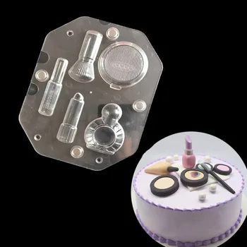 DIY 3D Kozmetická taštička Čokoláda Formy Opakovane make-up Nástroje Candy Formy Cukrovej Pasty Plesne Cake Zdobenie Nástroj