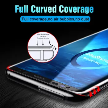 99D Plný Zakrivené Tvrdené Sklo na Samsung Galaxy S9 S8 Plus Poznámka 9 8 Screen Protector Samsung S7 S6 Okraja Ochranného Filmu