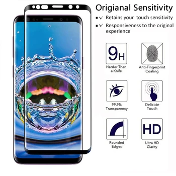 99D Plný Zakrivené Tvrdené Sklo na Samsung Galaxy S9 S8 Plus Poznámka 9 8 Screen Protector Samsung S7 S6 Okraja Ochranného Filmu