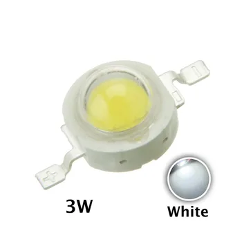 50pcs / veľa Skutočný Plný 1W CREE 3W High Power LED Žiarovka Trubice Diódy SMD 110-120LM Led Čip pre 3W-18W Bodové Svetlo
