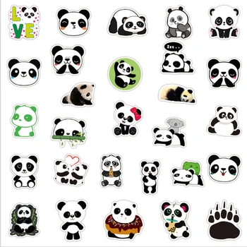 10/30/50PCS Roztomilá Panda Graffiti Nálepka Nepremokavé Batožiny Notebook Skúter Vody Pohár Dekorácie, Hračky Veľkoobchod