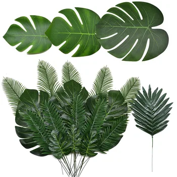 Veľké Tropické Palmové Listy Veľké Monstera Leaf Umelých Rastlín Svadobné/Party Stôl Dekorácie Havajské Luau Dodávky Pre Záhradu