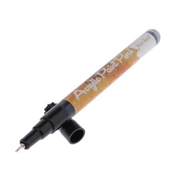 Čierne 0,5 mm Akrylová Farba Marker Pero na báze Vody, Maľovanie Zápisník Keramické