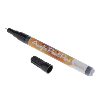 Čierne 0,5 mm Akrylová Farba Marker Pero na báze Vody, Maľovanie Zápisník Keramické