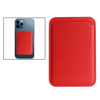 Pre Magsafe Magnetické Kožené Držiteľa Karty Vrecka Peňaženku puzdro pre Iphone 12 Mini Pro Max s Magnetom