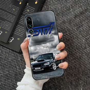 Auto Subaru WRX Sti Logo Telefón puzdro Na Huawei Mate S P10 P20 P30 P40 10 20 Inteligentné Z Pro Lite 2019 black 3D soft shell nárazníka