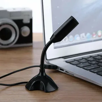 2021 Nové Nastaviteľné USB Prenosný Mikrofón Mini Štúdio Reči Stojan na Mikrofón Mic S Držiak pre Stolné PC