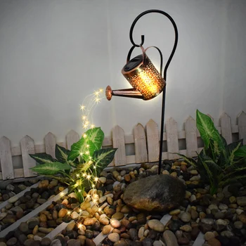 Kovaného Železa Duté Sa Solárne Lampy Zavlažovanie Môže Postrekovačov Víla Svetlo Vonkajšie Záhradné Vodotesný LED Svetlo, Záhradné Dekorácie, Lampy