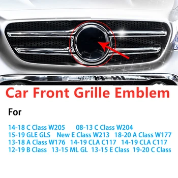 Vysoko Kvalitné Auto Predné Logo Uprostred Znak Mriežky Odznak Pre W204 W205 W210 W211 W212 W213 C E Trieda GLA GLK GLC GLE