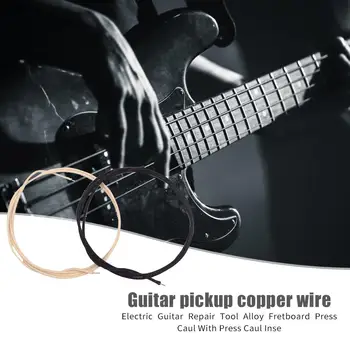 2 ks/veľa 1m Gitara Vyzdvihnutie Medený Kábel, Látkové-posedenie Pushback Vintage-style Drôt Hudobný Nástroj