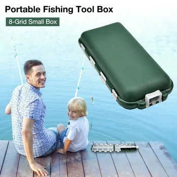 Prenosné Rybárske Tool Box 8-Grid Malé Políčko Háčik Návnada Skladovanie Malé Políčko, Rybárske Háku Dodávky Nástroj Rybárskym Náčiním box na sklade