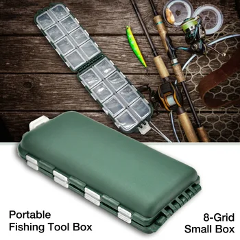 Prenosné Rybárske Tool Box 8-Grid Malé Políčko Háčik Návnada Skladovanie Malé Políčko, Rybárske Háku Dodávky Nástroj Rybárskym Náčiním box na sklade