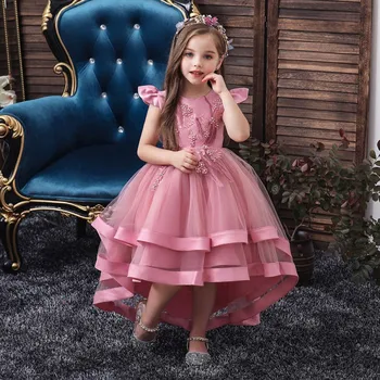 Zadarmo Loď Baby girls vianočné oblečenie Nové teens Lištovanie princezná šaty pre dievča elegantné narodeninovej party šaty girl šaty
