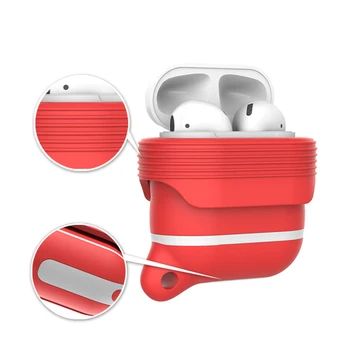 Mäkké Silikónové Nepremokavé prípadoch Pre Apple AirPods 2 1 Ochranné Bluetooth Bezdrôtové Slúchadlá kryt Vzduchu Struky Plnenie Box Tašky