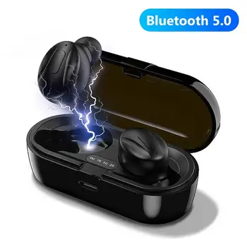 Kvalitné TWS Bezdrôtové Bluetooth Slúchadlá pre Verykool Lotus II 2 s5005 s5001 Športové Hudobné Slúchadlá s Nabíjanie Box