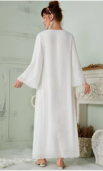 Abaya Dubaj Turecko Arabčina Hidžáb Moslimské Oblečenie Islam Oblečenie Večerné Šaty Abayas Pre Ženy Župan Femme Longue Musulman De Režim