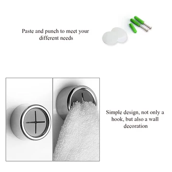 3ks Domáce Prenosné Wall Mount Twoel Skladovanie utierka Držiteľov ABS Plastu PVC Samolepiace handry Regály kúpeľňa Gadgets