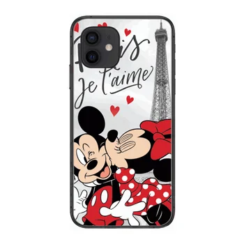 Disney Mickey Mouse Štýl Telefón puzdro Pre iphone 12 pro max 11 8 7 6 s XR PLUS X XS SE 2020 mini black bunky shell