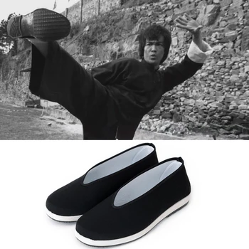 Plátno Topánky Pre Ženy Vychádzkové Topánky Bytov Obuv Pre Muža, Bruce Lee Cosplay Kung Fu Jednotné Wushu Tang Vyhovovali Taichi Výkon