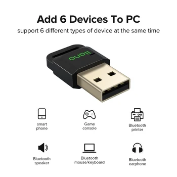 USB Adaptér Bluetooth Prijímač Vysielač 5.0 Audio Prijímač Hudby Dongle Adaptér Bezdrôtovej pre PC Speaker Myši, Klávesnice Notebooku