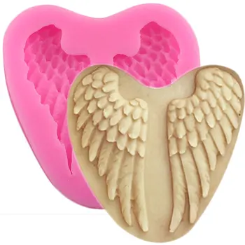 Anjelské Krídla Silikónové Formy Fondant Cake Zdobenie Nástroje Čokoláda Gumpaste Candy Ílu Polyméru Formy